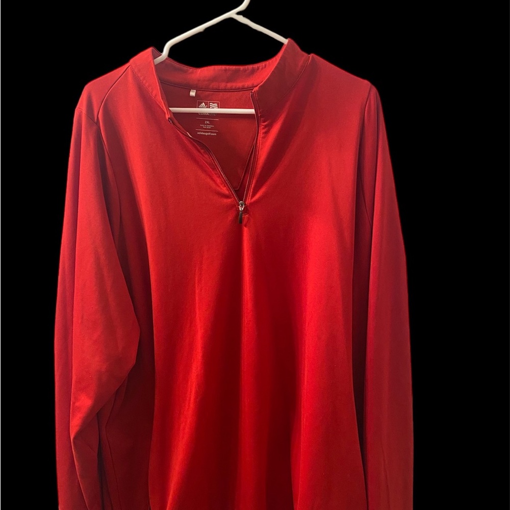 Men's adidas half zip pull over.